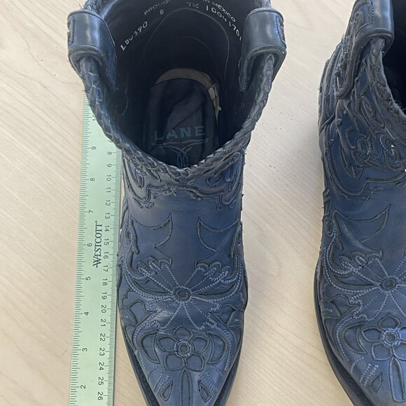 Lane Robin Snip Toe Booties Blue 7.5 - Picture 2 of 14